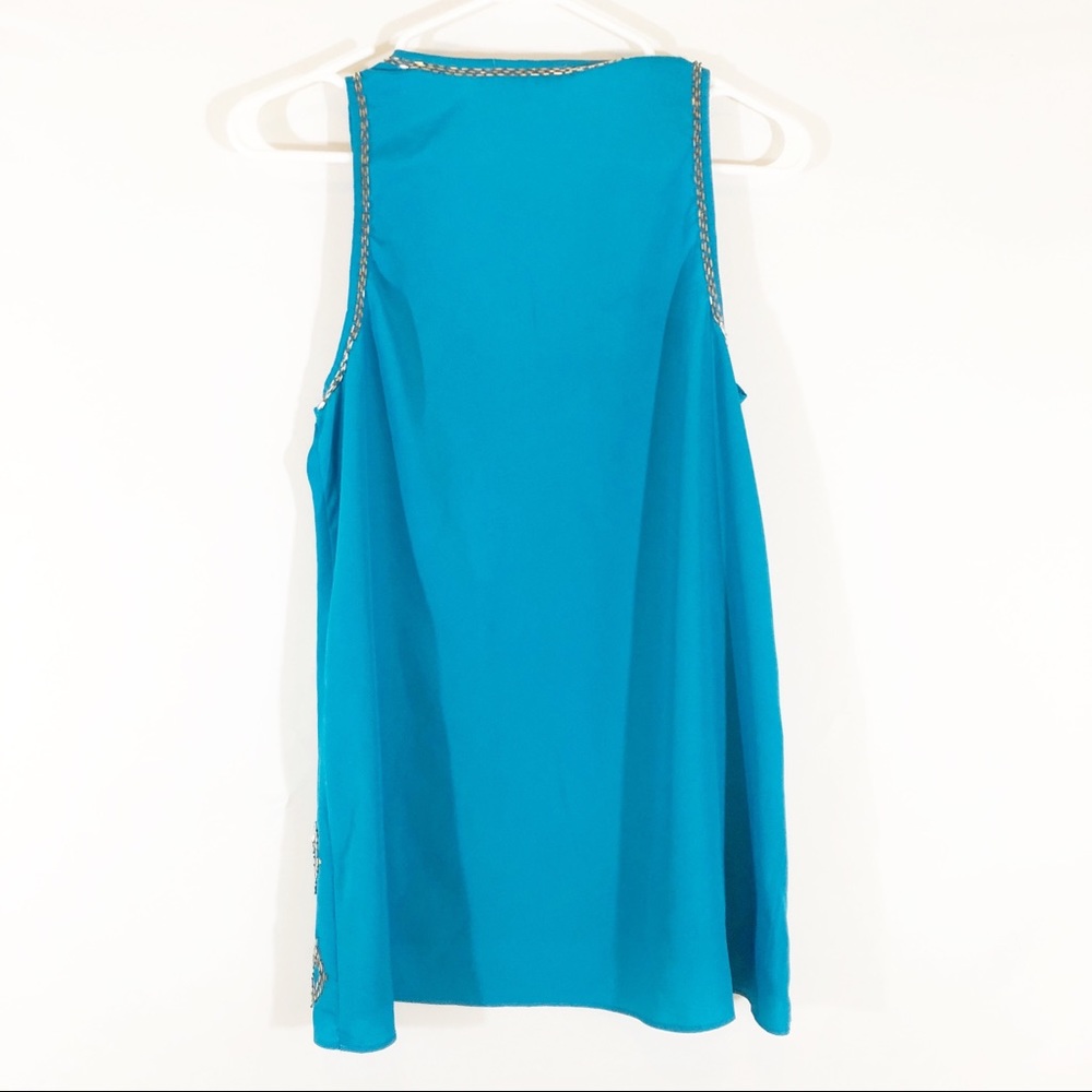 SUGARLIPS BEADED DIAMOND TRAPEZE TANK - SZ S - Picture 5 of 6